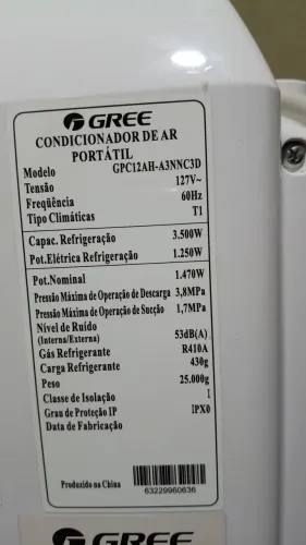 Ar condicionado portátil Gree Koobes Elgin 12000 BTU