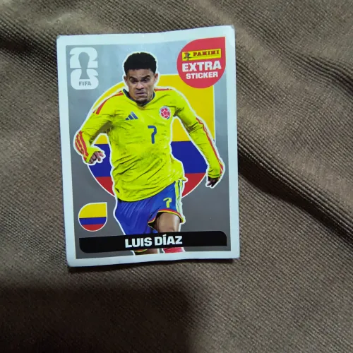 Figurinha lendária original Panini? prata Luis Díaz