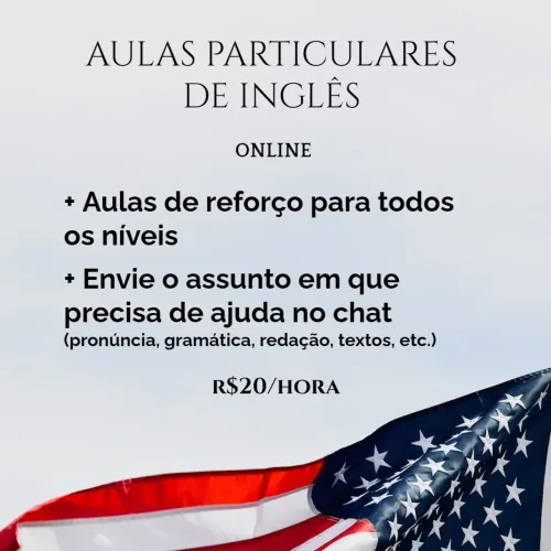 AULAS DE REFORÇO INGLÊS