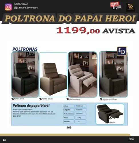 POLTRONA HEROI PAPAI