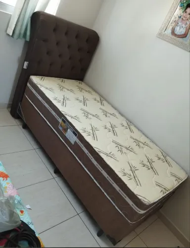Cama box d33 solteiro semi ortopedico oferta 