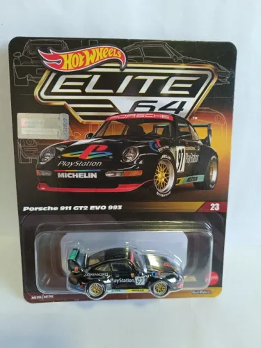 Hot Wheels Elite 64 Porsche 911 GT2 Evo 993 Play Station