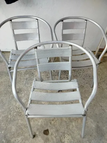 Cadeira de alumínio 
