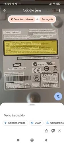 Leitor/gravador DVD interno para computador