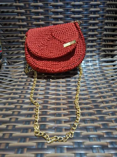 Bolsa artesanal de croche