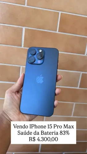 Vendo iPhone 15 pro Max azul 256GB