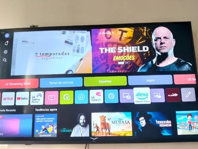TV 50" LG smart UHD 4K com nota fiscal