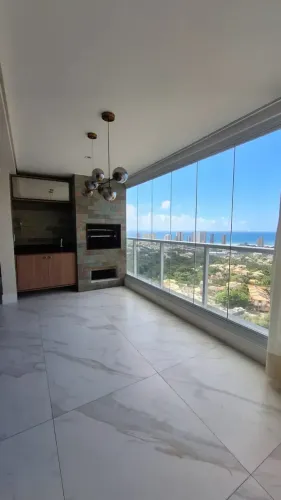 3/4 com home, uma belíssima vista mar, num espaço amplo e de alto padrão você encontra no