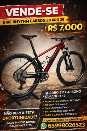 VENDO BIKE RHYTHM CARBON 50 Aro 29