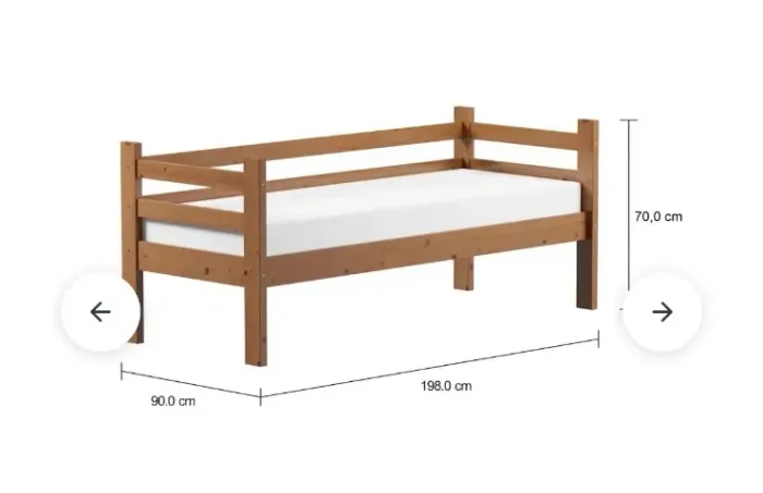 Cama Sofá Solteiro (Colchão 78cm) TokStok