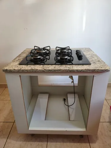 Armário para cooktop e forno.