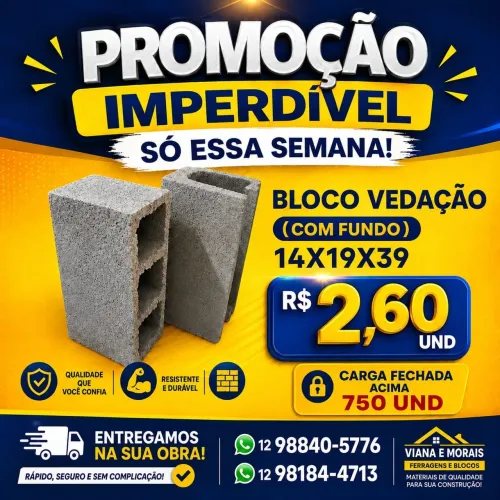 Blocos vedação 