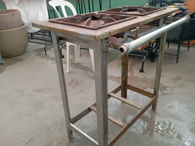 Fogão Industrial 2 Bocas Metalmaq Ferro Fundido - Bazar Garimpo 360