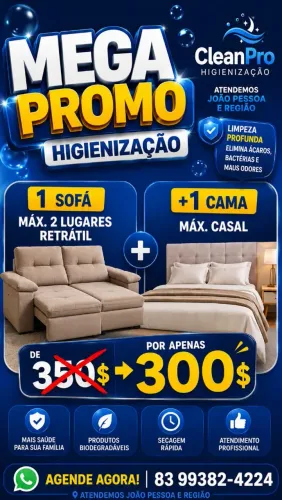 Higienização de Estofados 