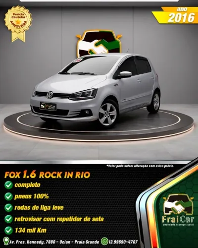 Volkswagen Fox Rock IN RIO 1.6 MI Total Flex 8V 5P 2016
