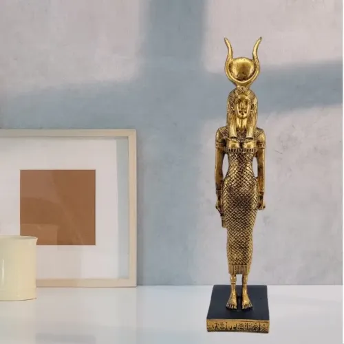 Deusa Isis- Deusa da Fertilidade/ 32 centímetros em resina de qualidade