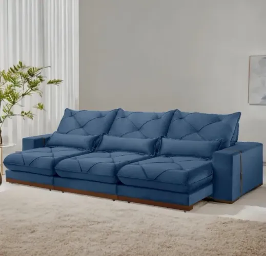 Sofá Retrátil e Reclinável Ravello 350 cm