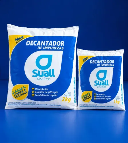 Sulfato de Alumínio Decantador para Piscina 1kg e 2kg