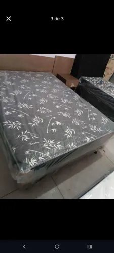 Cama box de casal com espuma de 12cm direto de fabrica 