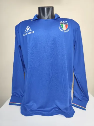Camisa retro: Italia 1982 Manga Longa