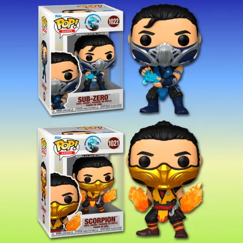 Funko Pop Scorpion e Sub Zero 
