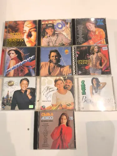 Lote de CDs - Trilhas Sonoras de Novelas da TV Globo (Internacional) para colecionadores
