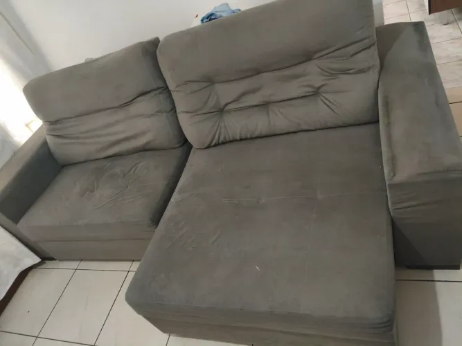 Sofá 4 lugares retrátil e reclinável