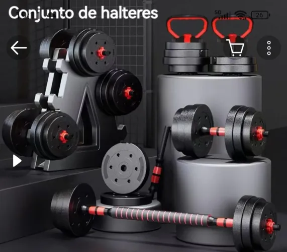 Kit musculação 15 kg