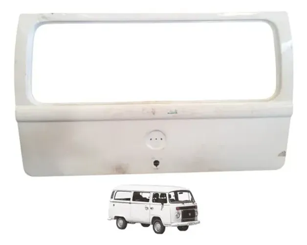 Tampa Vw Kombi 2005 A 2013 Traseira Com Detalhe Branco