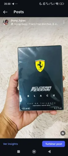 Perfume Ferrari Black 125ml Original