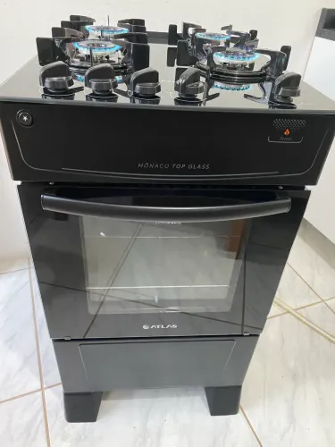 Fogão Mesa Vidro Automático Seminovo- Entrego !