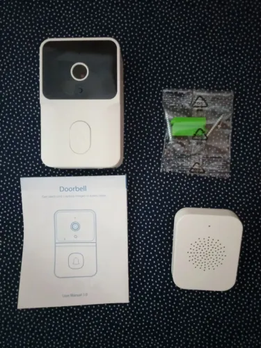 Campainha de vídeo HD wifi, visão noturna, interfone doméstico