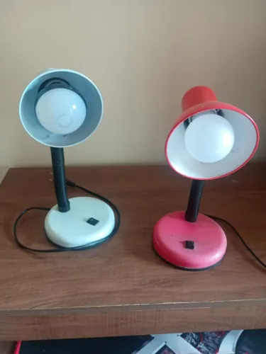 2 Abajures Luminária de mesa flexível