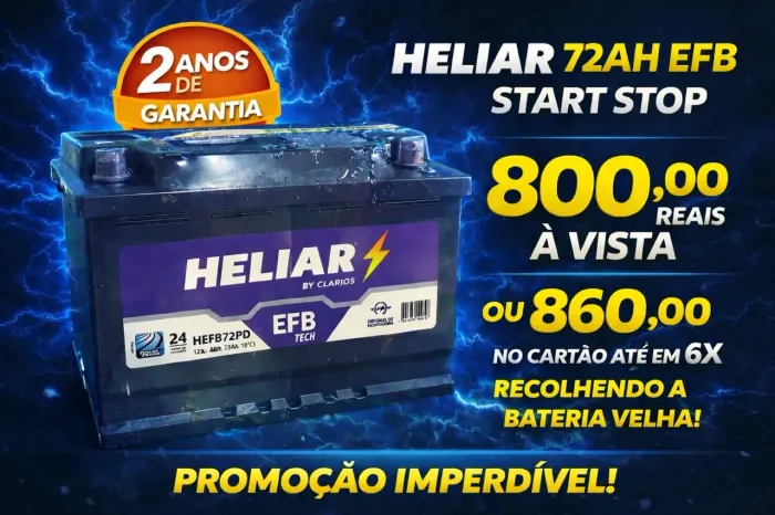 Bateria Heliar 72Amp EFB STARTSTOP 799,99
