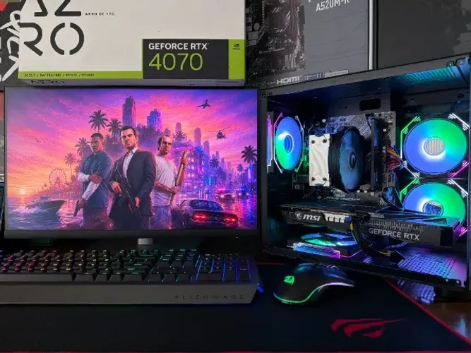 PC Gamer AM4 Ryzen 7-5700x A520M 16gb SSD-500gb RTX-3060 MSI 12gb