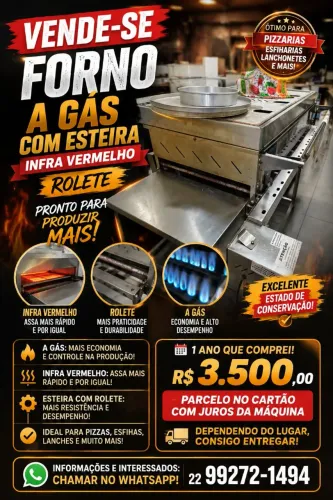 Vendo forno rolete com infra vermelho
