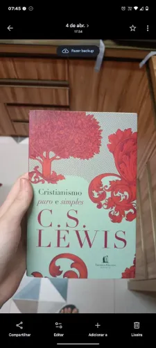 Livro C.S Lewis cristianismo