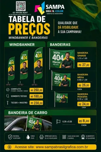 Bandeiras Politicas Eleições 2026