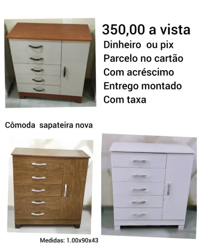 Comoda com sapateira nova