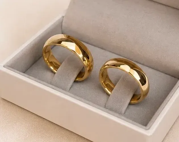 Par de Alianças Heaven em Ouro 18k 750