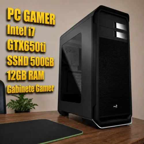 12X i7 GTX 12GB RAM PC Gamer Placa de vídeo memória fonte gabinete gamer