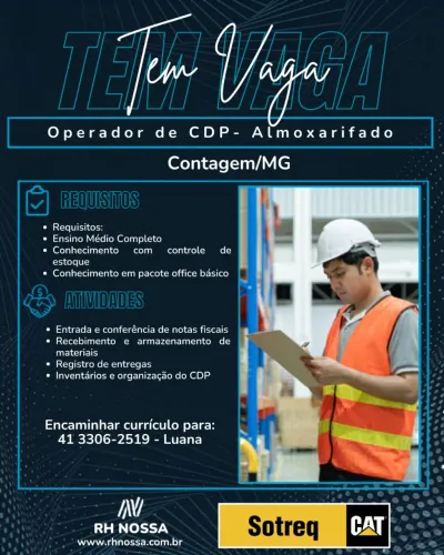 Operador de CDP - Contagem MG