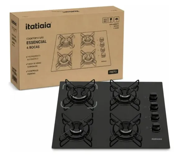 Cooktop 4 bocas Itatiaia Essencial