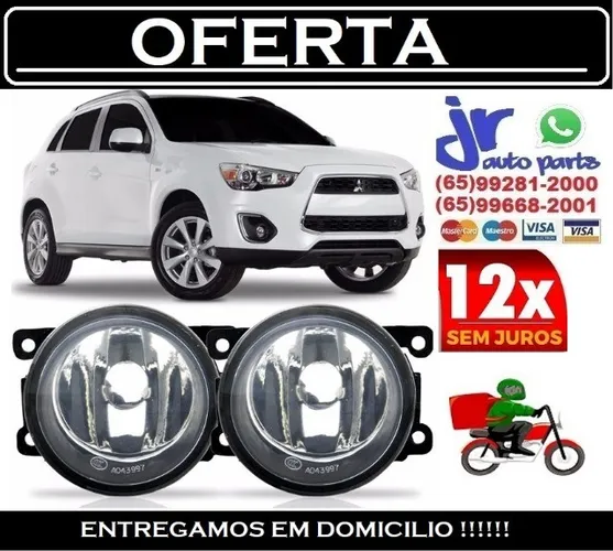 Par Farol De Milha Mitsubishi Asx 2011 2012 2013 Auxiliar Neblina (Reposição)