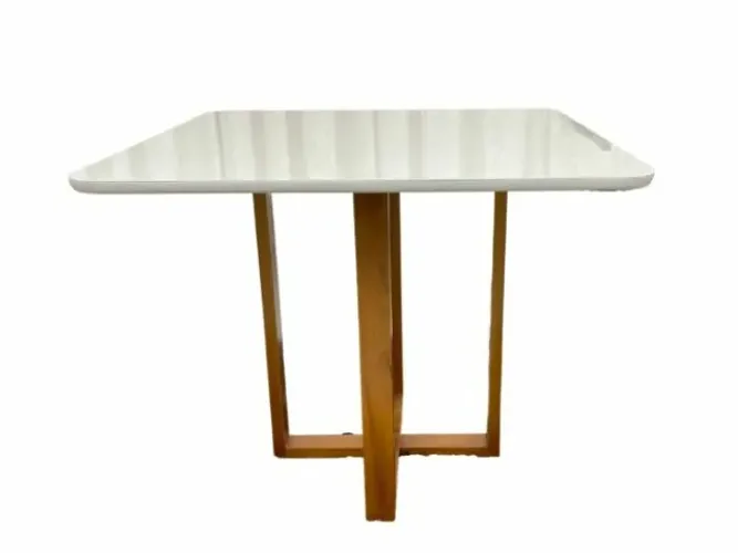 Mesa de Jantar Itália 1.20×0.80 Cinamomo/Off White Frete Grátis