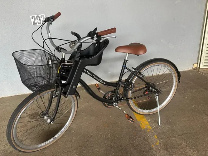 Bicicleta Aro 26 Retrô, Vintage Com Cadeirinha Infantil