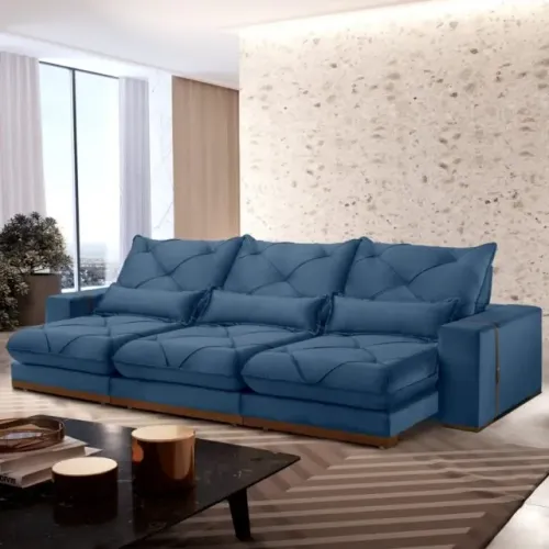 sala sofa retratil e reclinavel de 350 cm 