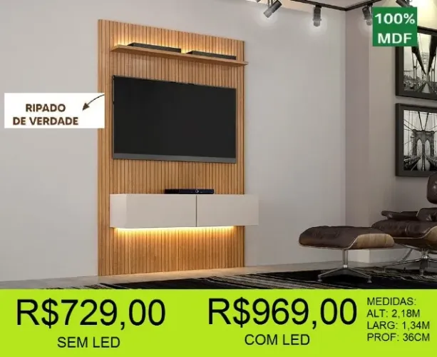 Painel ripado - compre hoje e receba amanhã