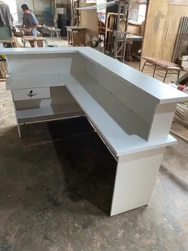 produto novo - balcão para atendimento cor branco