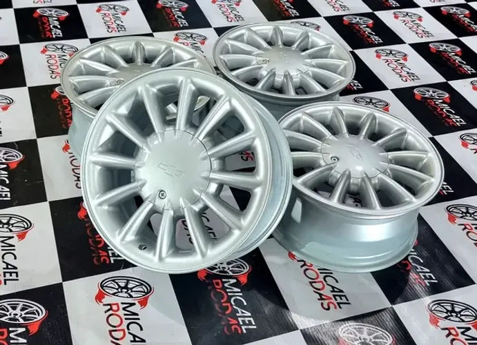 Jogo de rodas 15 GM omega 5x110 Powertech + Pintura Nova 